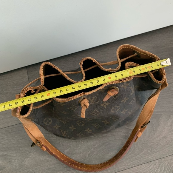 Authentic Louis Vuitton bag handbag shopper tote leather monogram brown tan LV - Picture 14 of 16